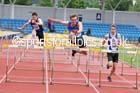 Mens under-20s 100 metres hurdles, Northern Senior and Under-20s Champs., SportsCity, Manchester. Photo: David T. Hewitson/Sports for All Pics
